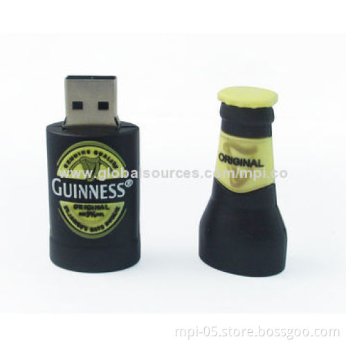 Popular promotion gift bottle USB flash drive